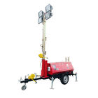 240V 4X 200W Doosan Portable Led Light Tower 5m AC Diesel Generator